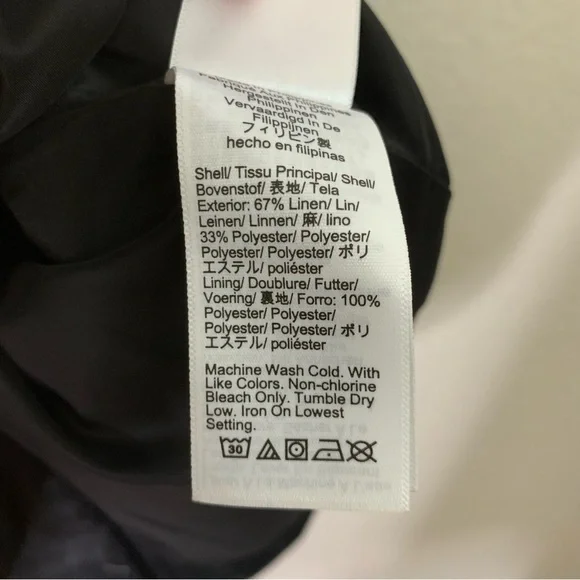 J.Crew Black Scoopneck resume dress in stretch linen blend 4 NWT - Picture 7 of 10